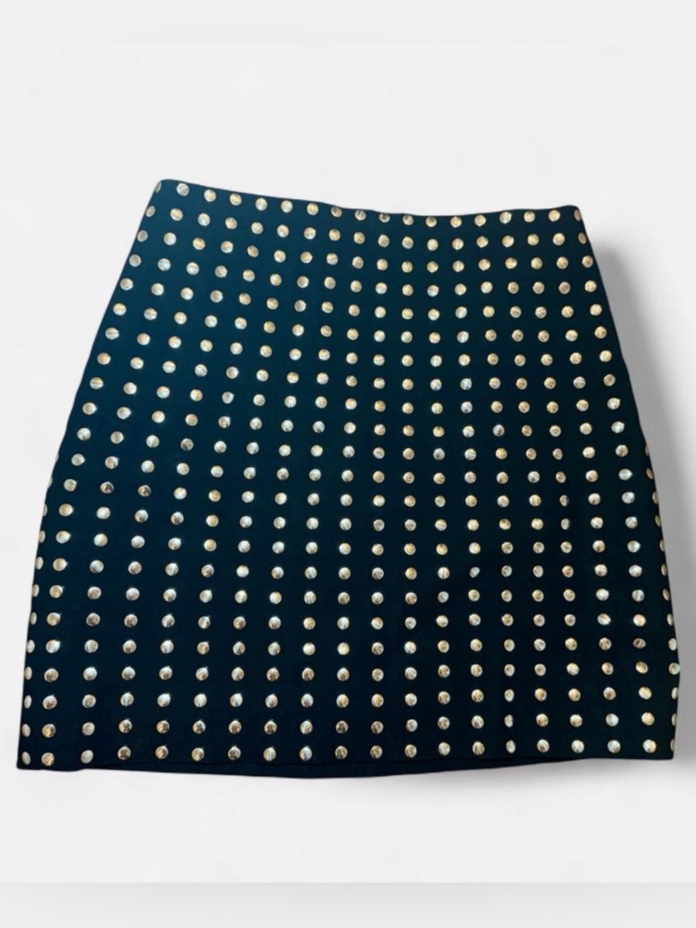 H&M Black Studded Mini Skirt
